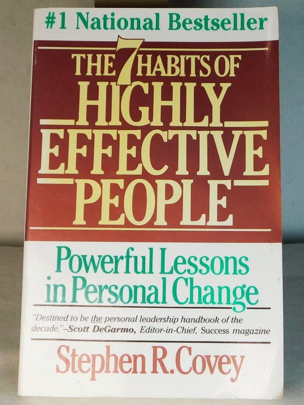 The 7 Habits of Highly Effective People By Steven Covey Paperback 1990